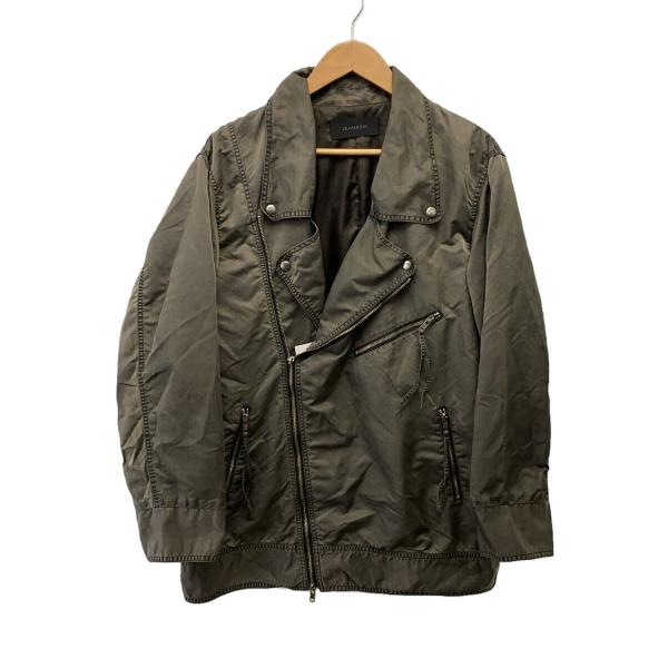 JEANASIS◆カコウナイロン ダブルライダースジャケット/FREE/JS071616AD