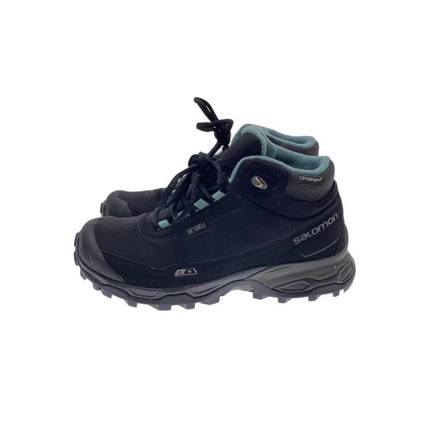 salomon◆スパイク/トレッキングブーツ/24cm/ブラック/404732