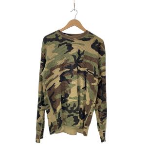 STUSSY◆長袖Tシャツ/L/コットン/マルチカラー/カモフラ/1140396//