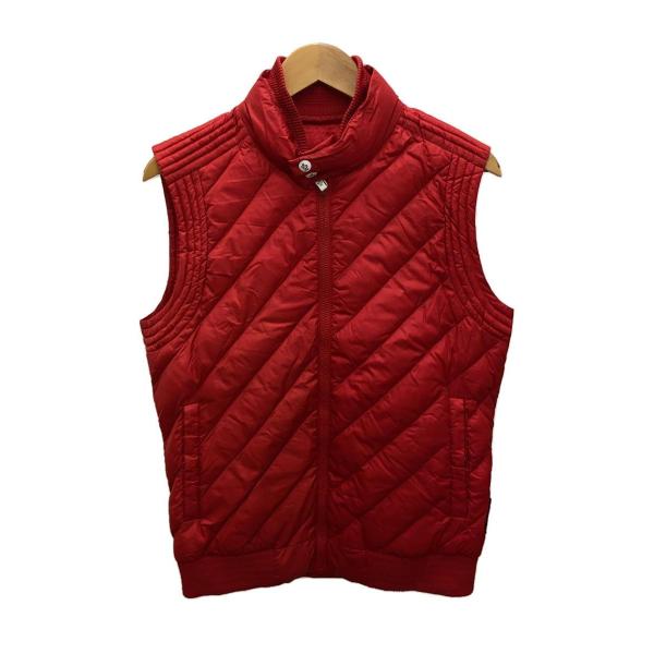 MONCLER◆ダウンベスト/1/ナイロン/RED/413914334600/GILET/ダウン抜け...