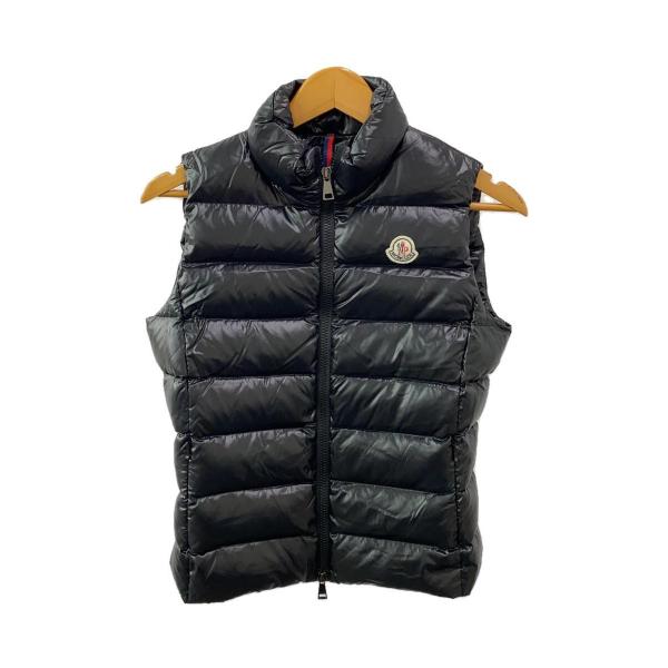 MONCLER◆ダウンベスト/GHANY GILET/ポリエステル/BLK/D20934830405