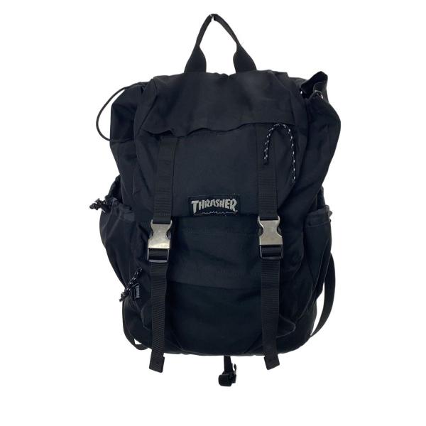 THRASHER◆リュック/ポリエステル/BLK/無地