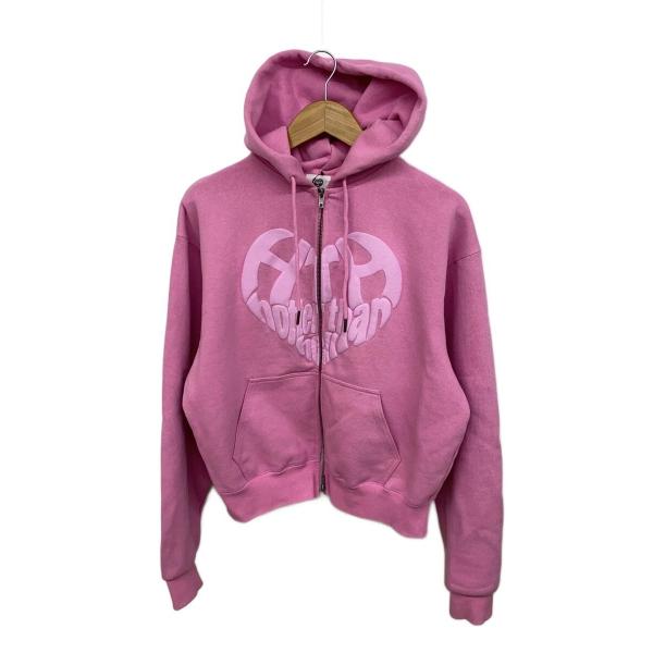 HTH(Hotter than Hell)◆ジップパーカー/FREE/コットン/PNK/HT1494...