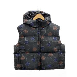 MASU◆ダウンベスト/48/ポリエステル/総柄/24aw FALLING BALLOON DOWN VEST//