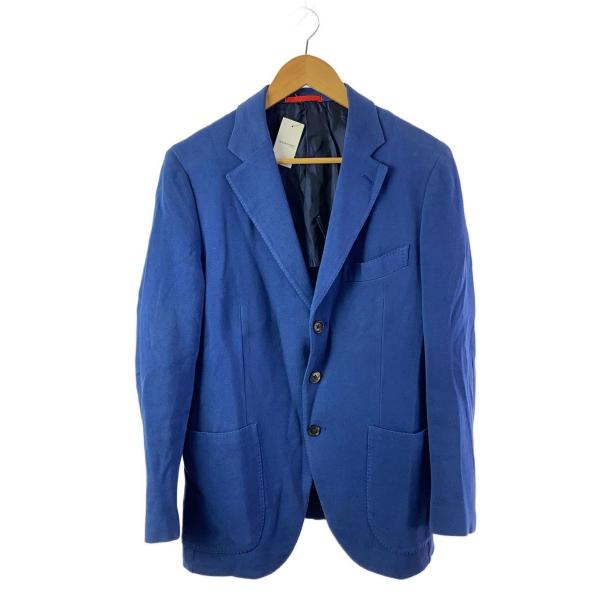 ISAIA◆テーラードジャケット/50/コットン/BLU/007173/? NULL ?
