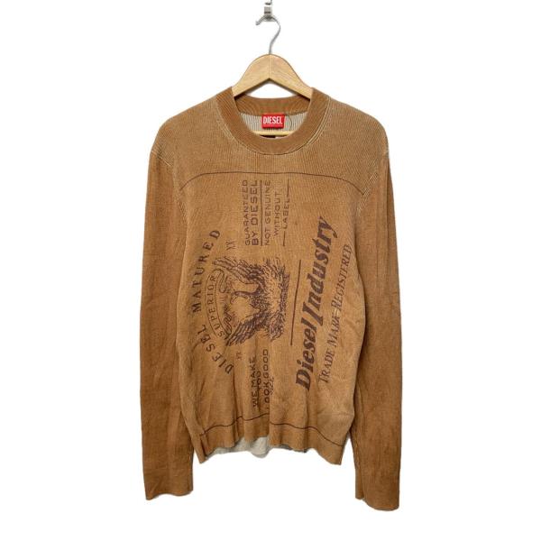 DIESEL◆ニット・セーター(薄手)/XXL/コットン/CML/K-IOS