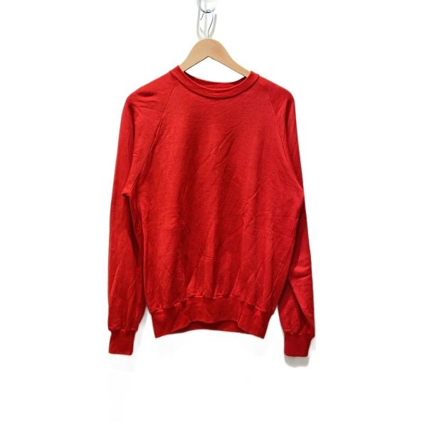 AURALEE◆25AW/LIGHT WOOL SWEAT P/O/スウェット/3/ウール/RED/...