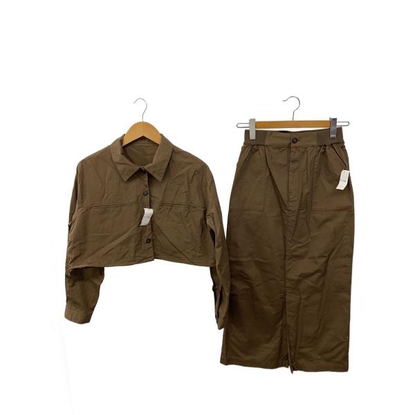 JEANASIS◆セットアップ/FREE/コットン/BRW/JS071683MC