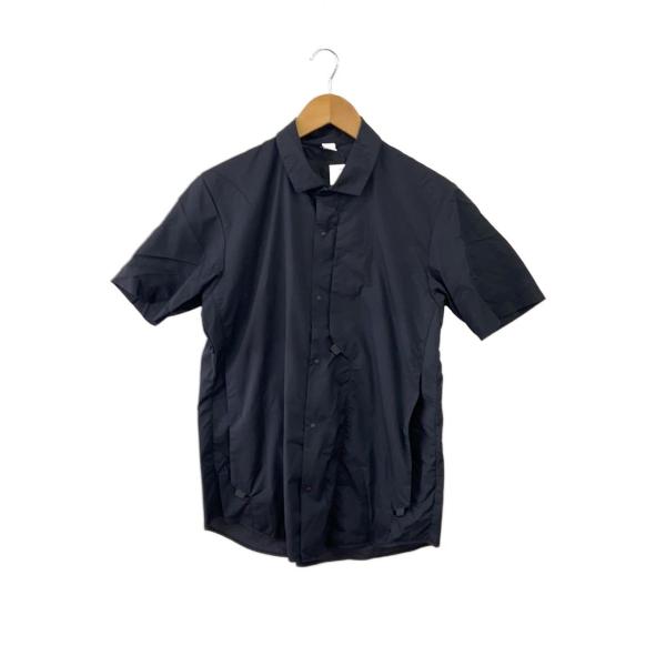 alk phenix◆CRANK SHIRT/半袖シャツ/M/ナイロン/BLK/無地/PO912SS...