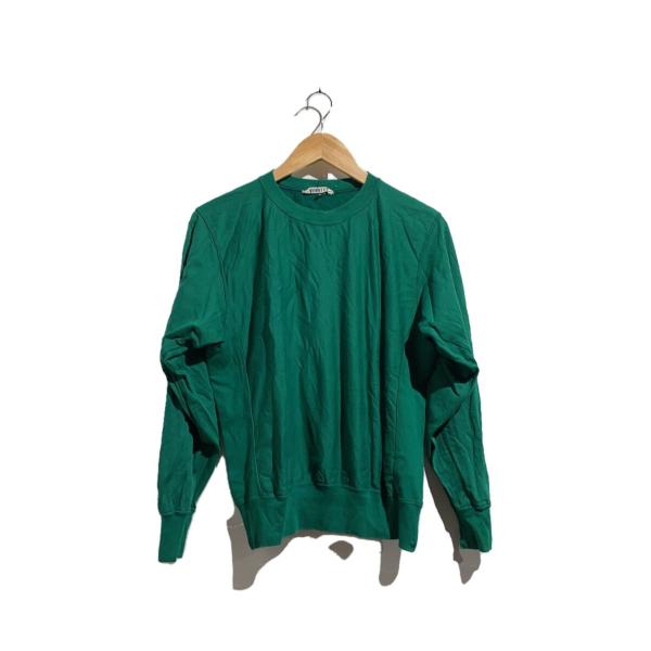 AURALEE◆ELASTIC HIGH GAUGE SWEAT P/O/スウェット/0/コットン/...