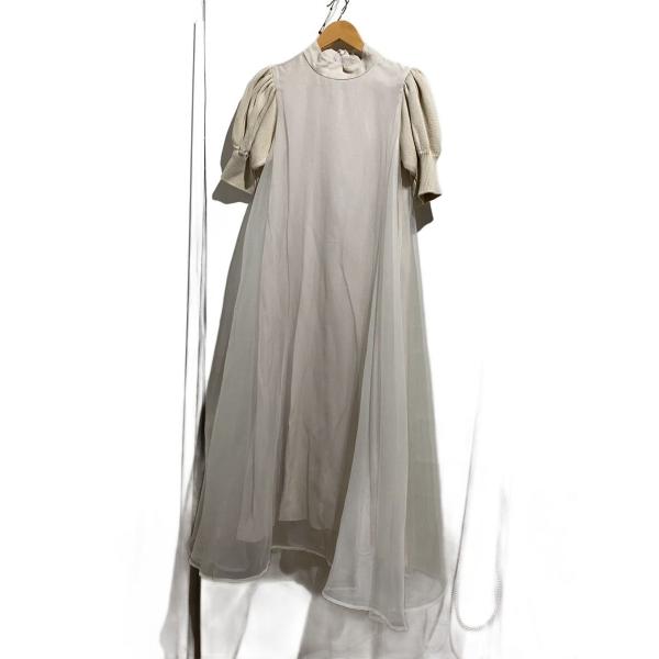 AMERI◆半袖ワンピース/S/ポリエステル/GRY/02110540171