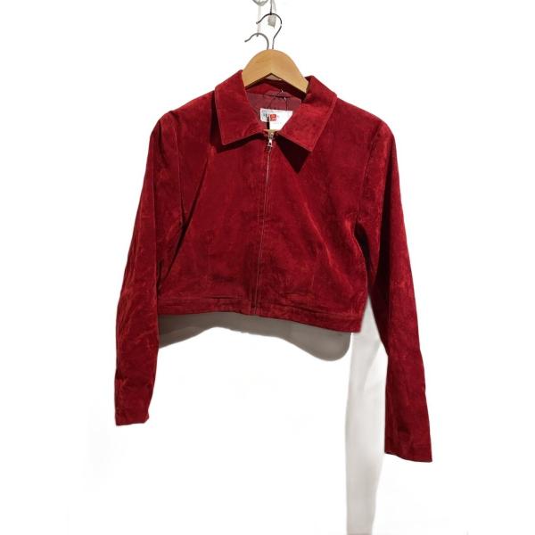 Helmut Lang◆80s-90初期/本人期/ジャケット/9/ベロア/RED/9A110Z
