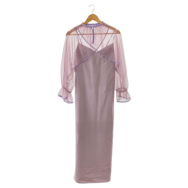 AMERI◆MANY WAY AIRY VEIL DRESS/M/ポリエステル/PNK/022105...