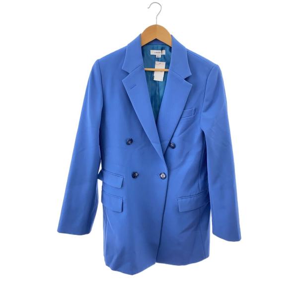 AMERI◆Classic Minimal Tailored Jacket/S/ポリエステル/ブルー...