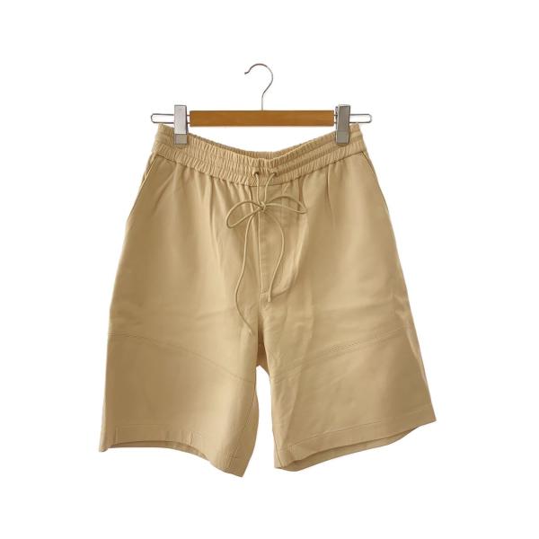 AURALEE◆LAMB LEATHER SHORTS/ショートパンツ/4/山羊革/BEG/無地/A...