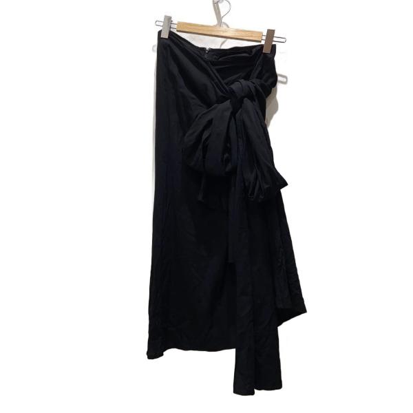 YOHJI YAMAMOTO◆Ry LAWN R FRONT KNOT DETAIL SKIRT/1...
