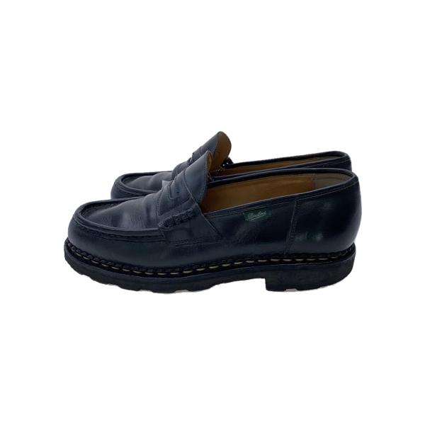 Paraboot◆ランス/REIMS/ローファー/UK7/BLK/レザー/ソール減り/インソール足跡...