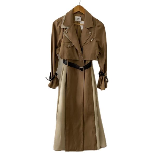 AMERI◆RIDERS DETAIL COA/トレンチコート/S/ポリエステル/CML/01010...