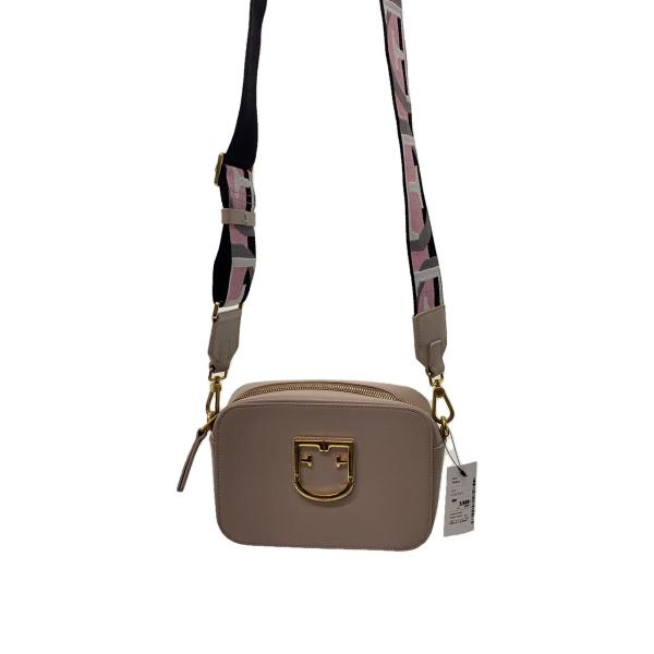 FURLA◆ショルダーバッグ/レザー/PNK