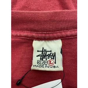 STUSSY◆Tシャツ/L/コットン/RED/...の詳細画像2