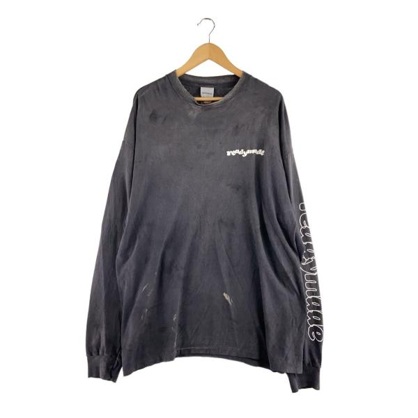 READYMADE◆24ss/LS T DESTRUCTION/コットン/BLK/無地/RE-CO-...