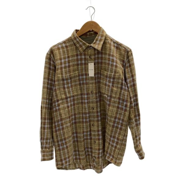 Papas◆長袖シャツ/--/コットン/KHK
