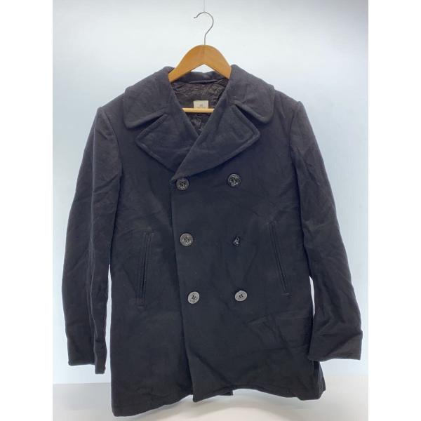 US.NAVY◆80s/ピーコート/--/--/BLK/無地/8405-01-154-5785/ボタ...