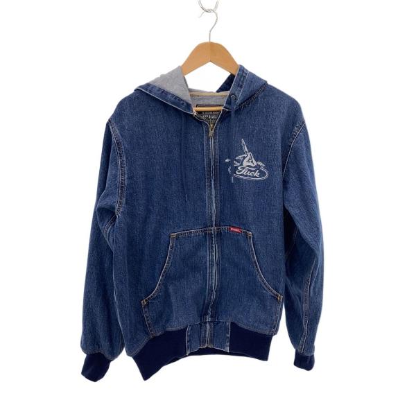 HYSTERIC GLAMOUR◆23AW/BADSVILLEジップパーカー/M/コットン/BLU/...