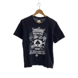 STUSSY◆Tシャツ/S/コットン/BLK