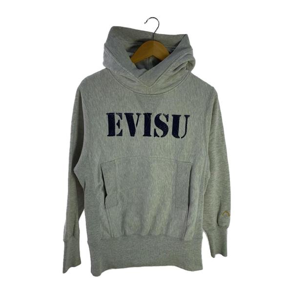 EVISU◆エヴィス/パーカー/コットン/グレー/プリント