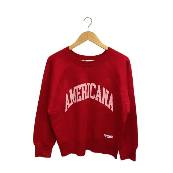Americana◆ニット・セーター(薄手)/FREE/ポリエステル/RED/ASO-C-001//