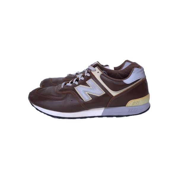 NEW BALANCE◆M576/ブラウン/Made in USA/29cm/BRW/レザー