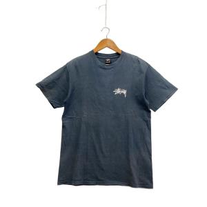 STUSSY◆00s/Crusty Punx Tee/サークルロゴバックプリントTシャツ/M/スカル/ラスタカラー/フェード//