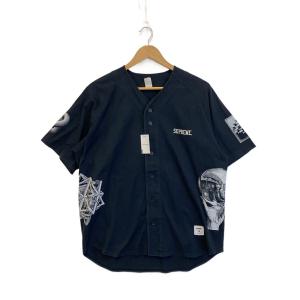 Supreme◆17SS/MC Escher Baseball Jersey/エッシャー_ベースボールシャツ/S/ブラック/黒
