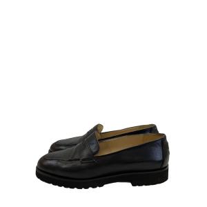 CHANEL◆ローファー/--/BLK/レザー//
