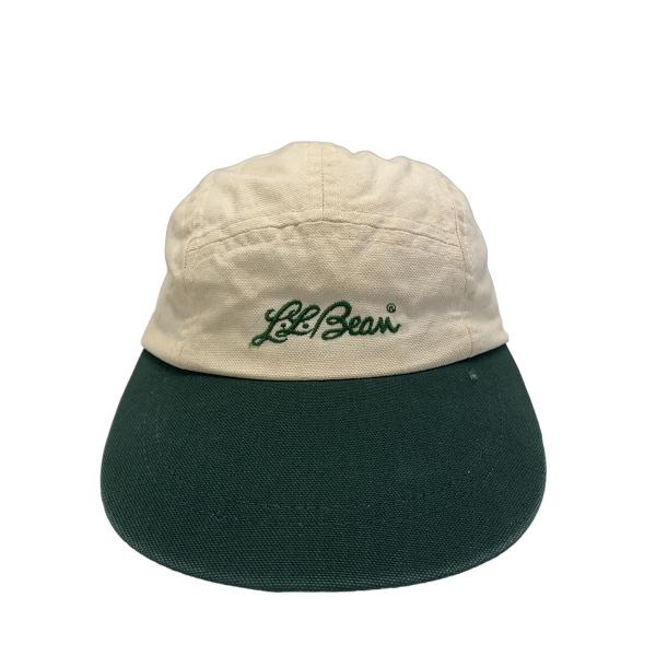 L.L.Bean◆80S/筆記体ロゴキャップ/L/コットン/CRM/メンズ//