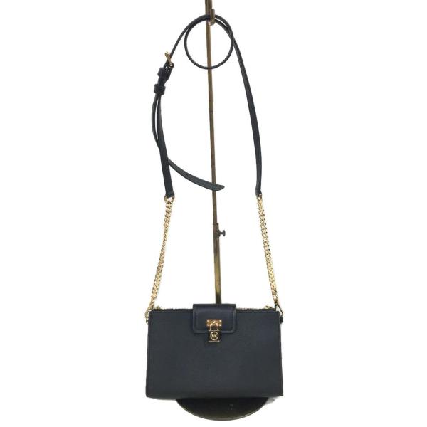 MICHAEL KORS◆ショルダーバッグ/レザー/BLK/無地/32S3GR0C1L/RUBY ダ...