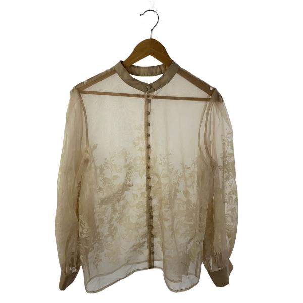 AMERI◆ブラウス/FREE/ポリエステル/BEG/01120450660