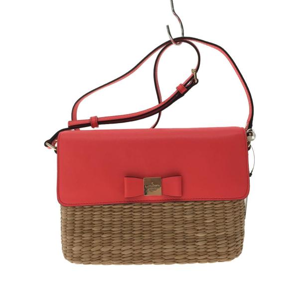 kate spade new york◆カゴバッグ/--/RED