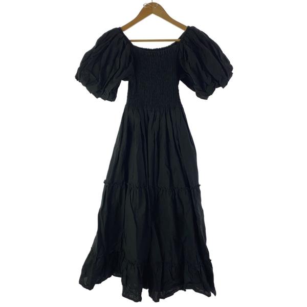 AMERI◆半袖ワンピース/M/コットン/BLK/02410541180//