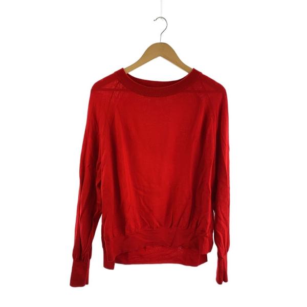 Spick&amp;Span◆25AW/ウォッシャブルラグランスリーブプルオーバー/FREE/ウール/RED...