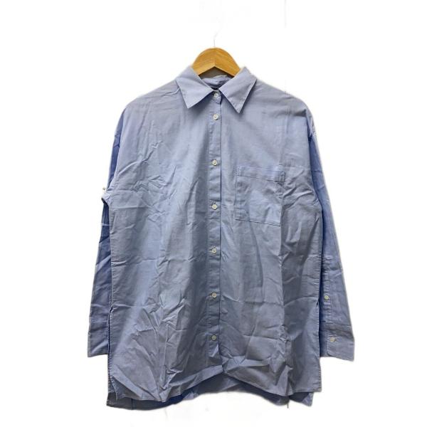 EVERYDAY I LIKE.◆23AW/BIG SHIRT/長袖シャツ/FREE/コットン/BL...