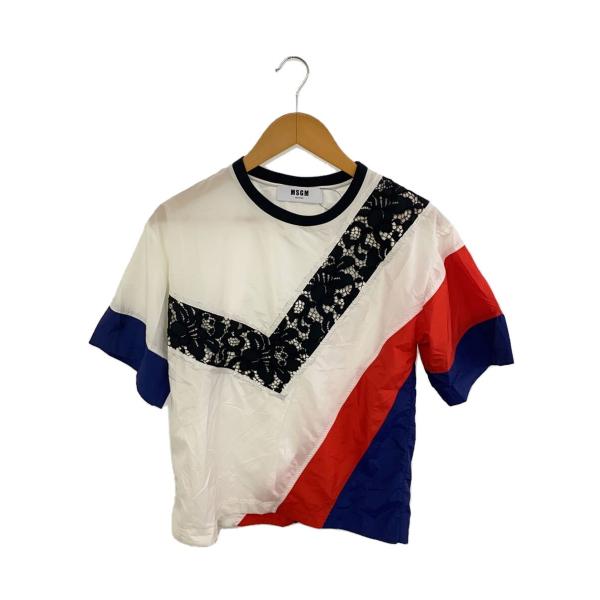 MSGM◆半袖カットソー/2241MDM21/レース/トリコロールカラー/38