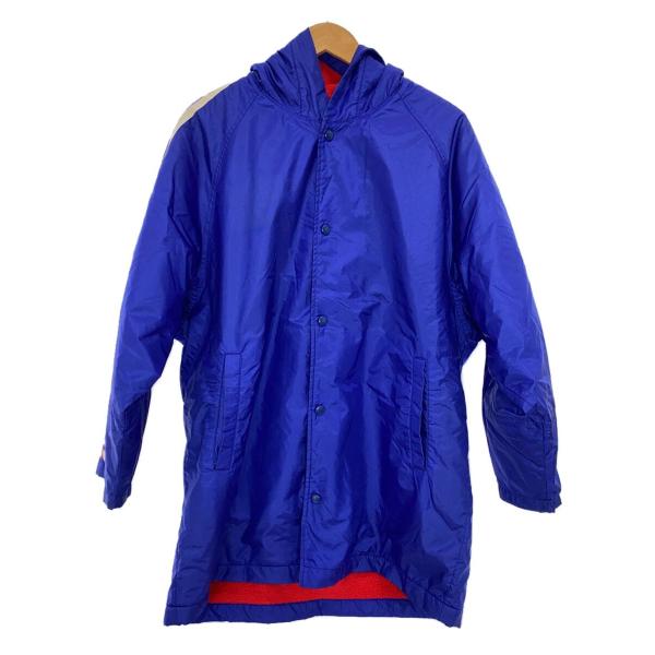 adidas◆ベンチコート/ASR-8321/デサント製/裏ボア/ブルー/M