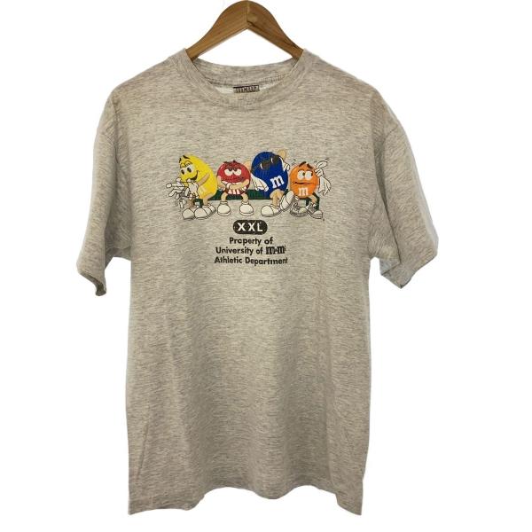 M&amp;M’s◆半袖Tシャツ/90s/グレー/XXL