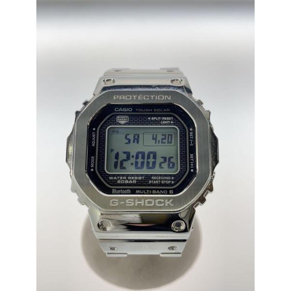 CASIO◆ソーラー腕時計・G-SHOCK/デジタル/ステンレス/SLV/SLV/GMW-B5000...