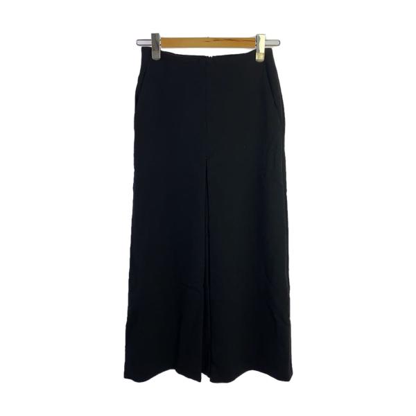 AURALEE◆スカート/1/ウール/BLK/無地/A24AS03WP