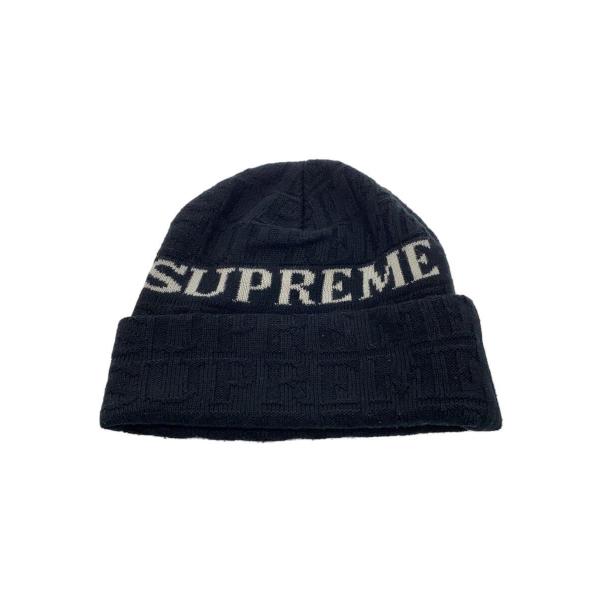 Supreme◆ニットキャップ/--/アクリル/BLK/メンズ