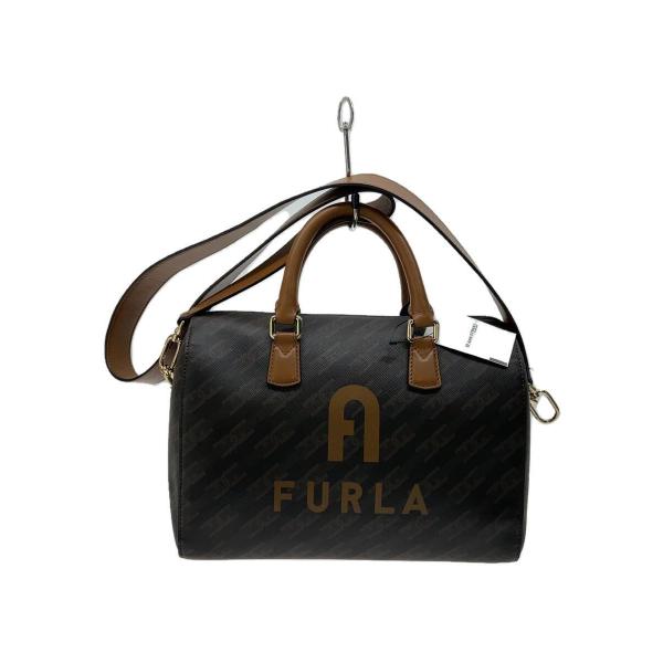 FURLA◆ボストンバッグ/--/BRW/総柄/WB00921