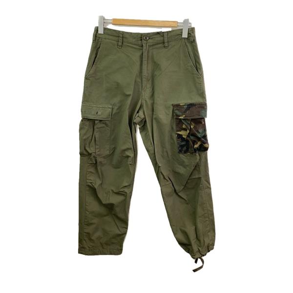 WTAPS◆21AW/JUNGLE STOCK TROUSERS/カーゴパンツ/1/コットン/カーキ...